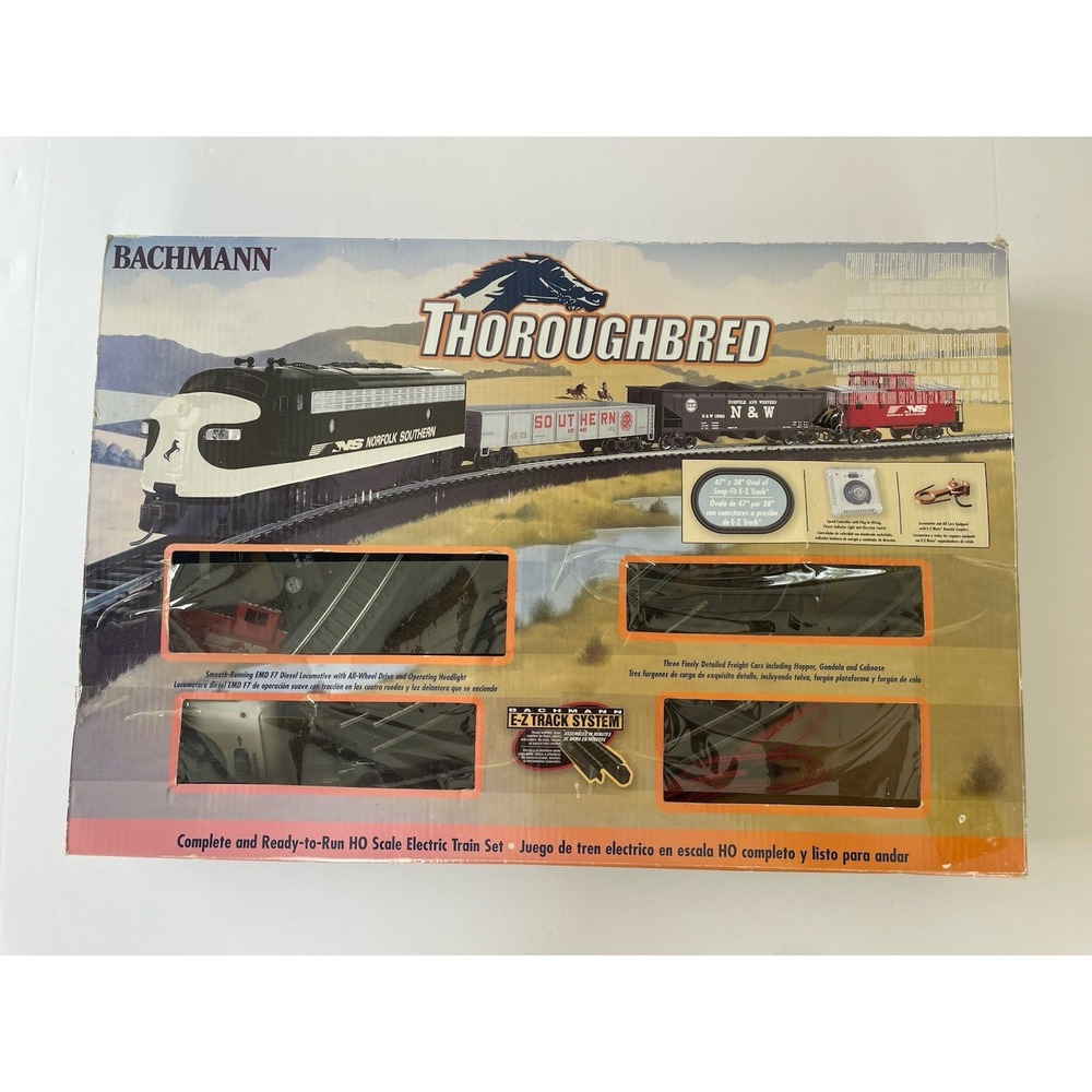 Bachmann Thoroughbred‎ HO Scale Electric Train Set EZ Track Lot W/ Box Tested